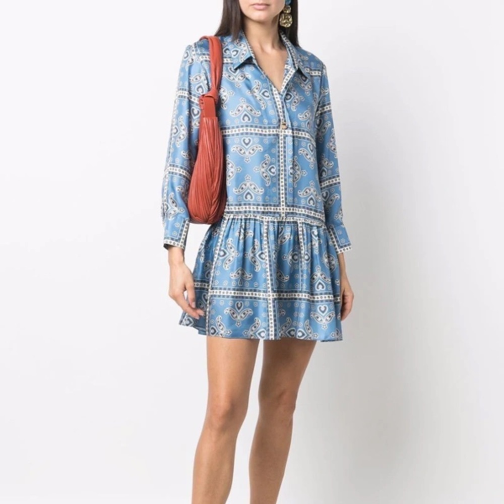 SANDRO Chloe Printed Paisley Dress
